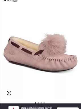 UGG Women's Dakota Pom Pom Moccasins in Blush